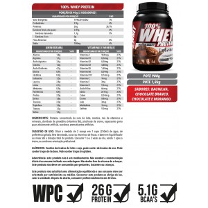 100% Whey Protein Pote 1,8Kg Morango - Shark Pro